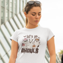 Load image into Gallery viewer, Lets Go Ghouls Retro Halloween Tee