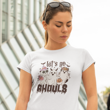 Load image into Gallery viewer, Lets Go Ghouls Retro Halloween Tee
